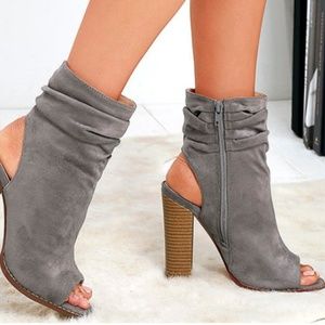 Chic Grey Booties